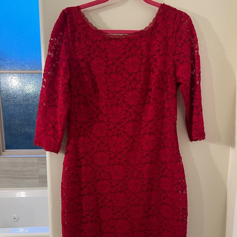Beautiful red underlined dress, worn once